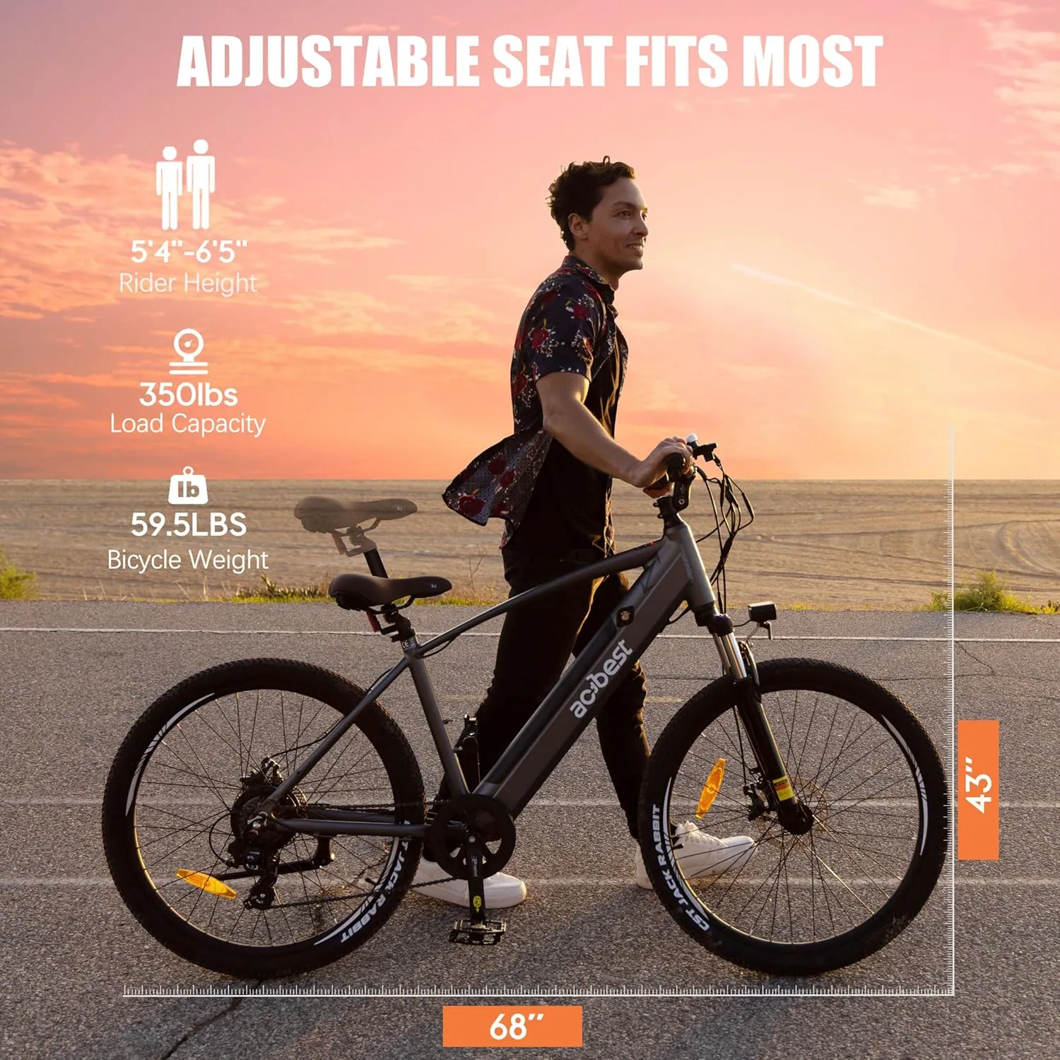 Core Electric Bike for Adults - Peak 1000W Brushless Motor Ebike, 468&500Wh Removable Built in Battery 26&27.5X2.1 Tire Step Over Bicycle with 7 Speed, Commute E Bikes