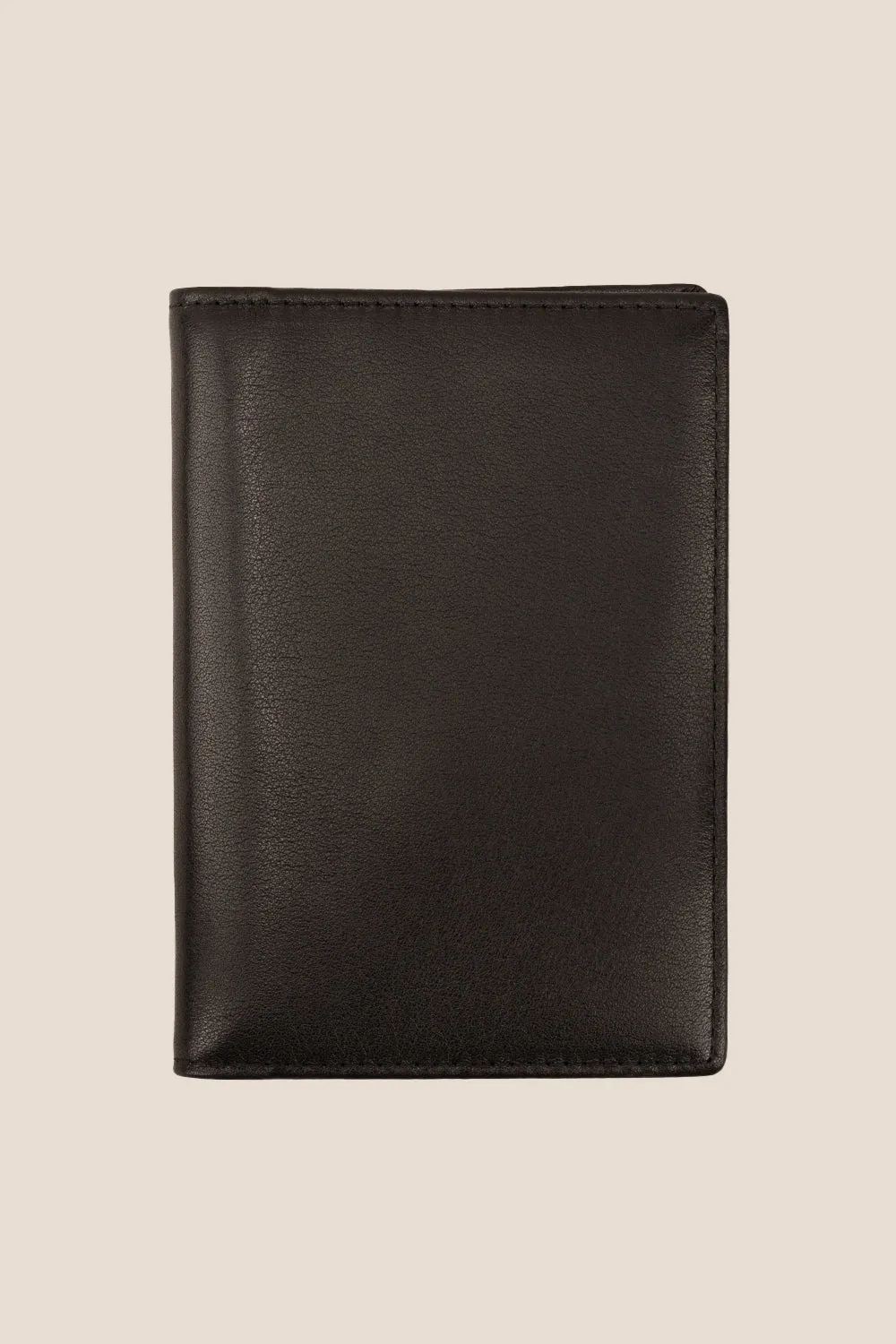 Covent Black Grain Passport Holder