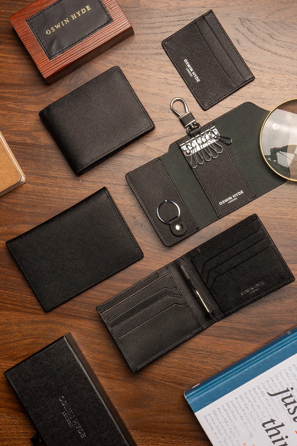 Covent Black Passport Holder