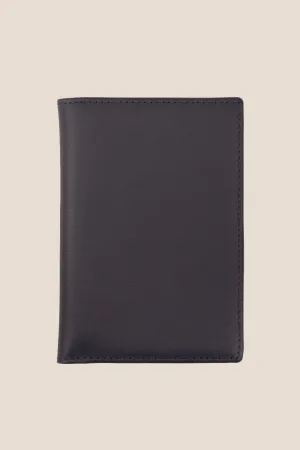 Covent Navy Grain Passport Holder