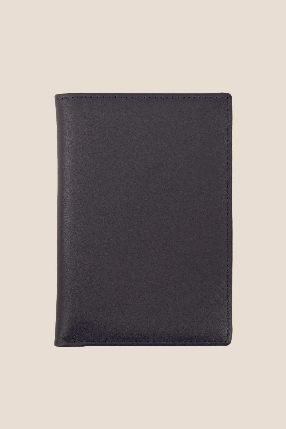 Covent Navy Grain Passport Holder