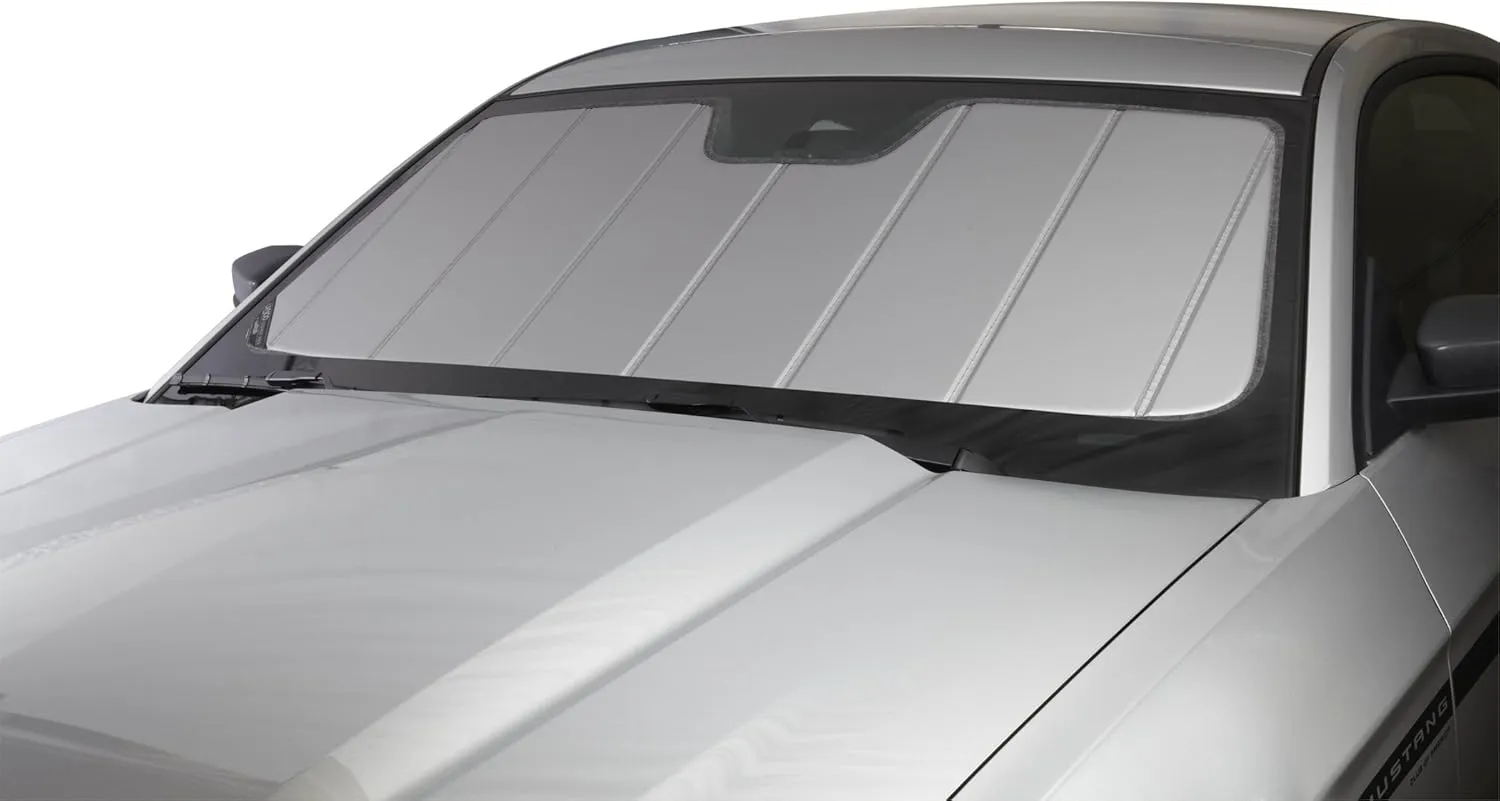 Covercraft UVS100 Custom Sunscreen | Fits 2019-2025 Honda Passport, 2016-2022 Pilot, 2017-2025 Ridgeline | Silver