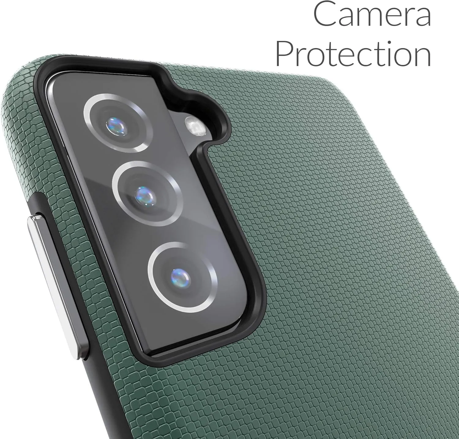 Crave Dual Guard for Galaxy S21  Case, Shockproof Protection Dual Layer Case for Samsung Galaxy S21 Plus, S21  5G (6.7 inch) - Forest Green