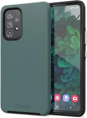 Crave Dual Guard for Samsung Galaxy A53 Case, Shockproof Protection Layer Case 5G - Forest Green