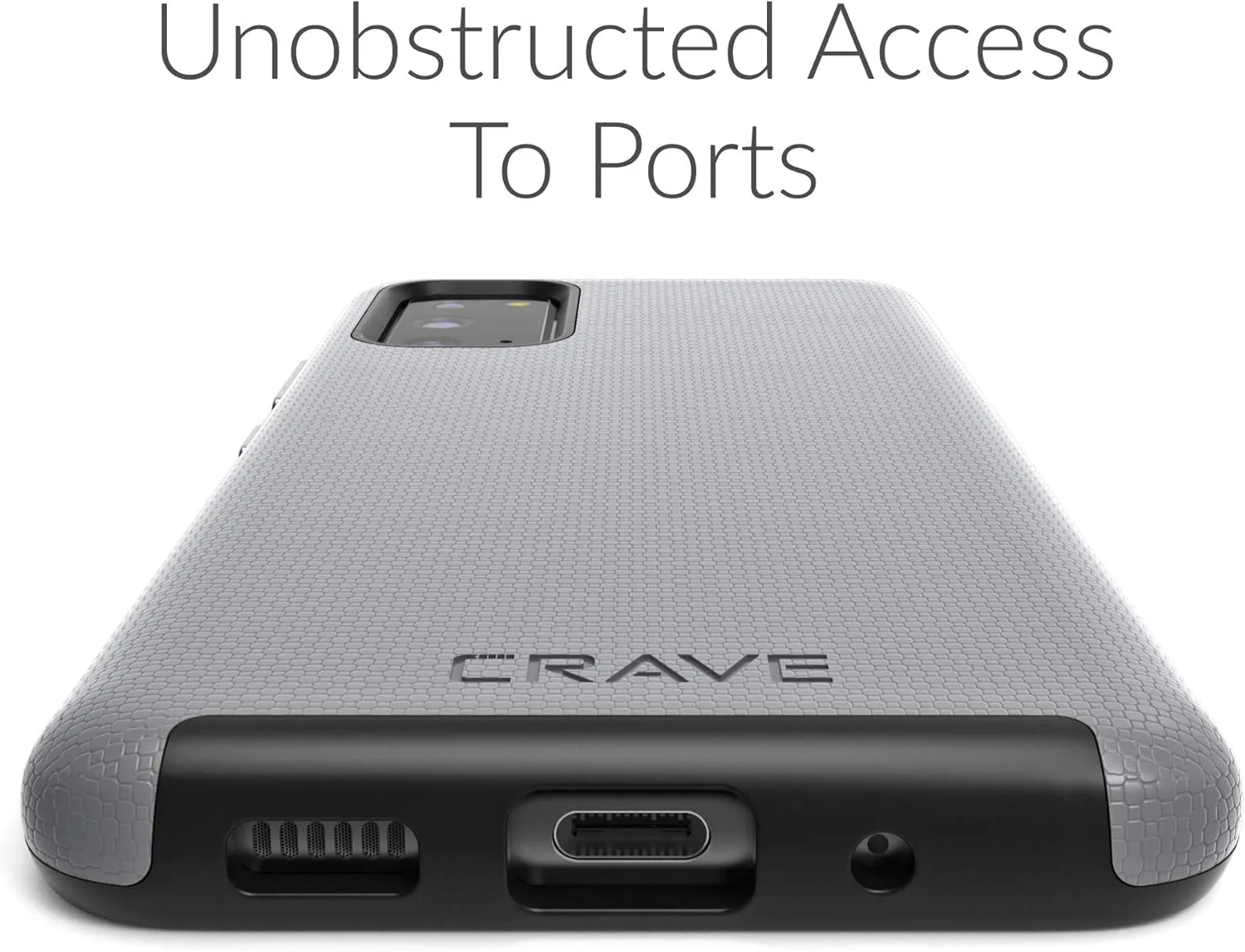 Crave Dual Guard for Samsung Galaxy S20 Case, Shockproof Protection Dual Layer Case for Samsung Galaxy S20, S20 5G - Slate