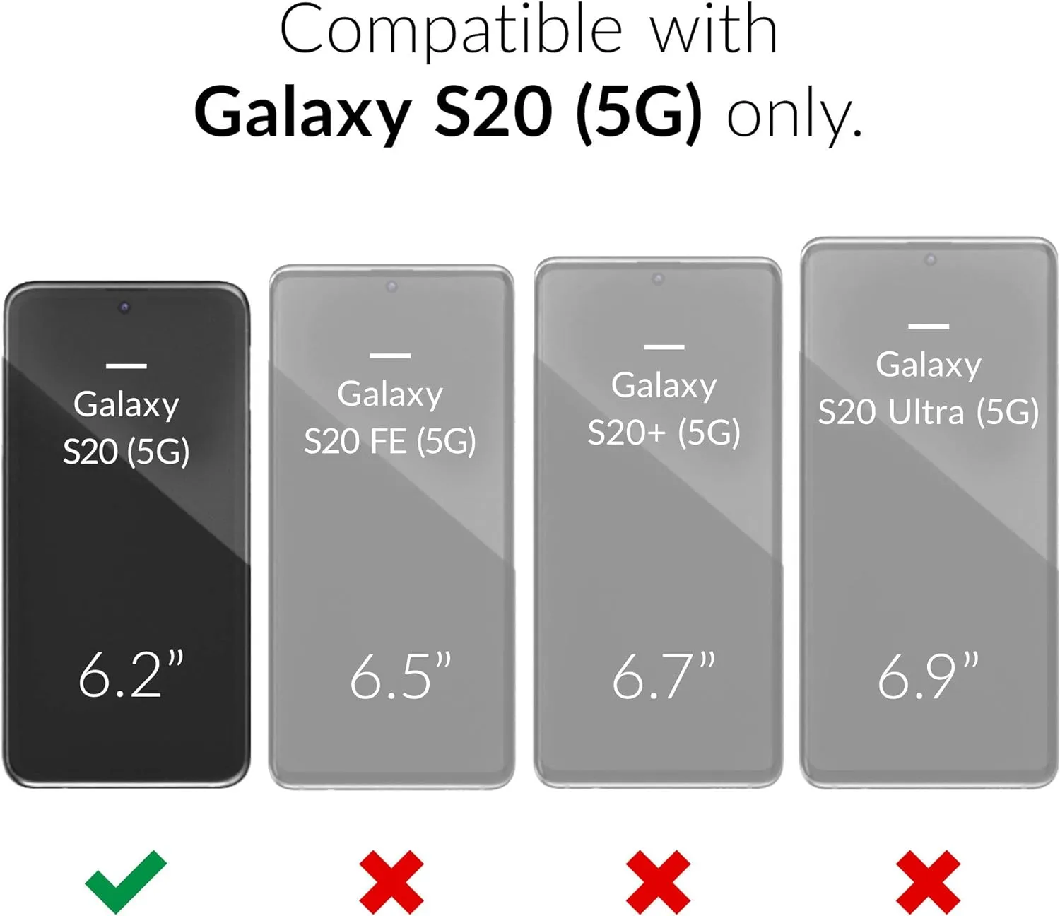 Crave Dual Guard for Samsung Galaxy S20 Case, Shockproof Protection Dual Layer Case for Samsung Galaxy S20, S20 5G - Slate