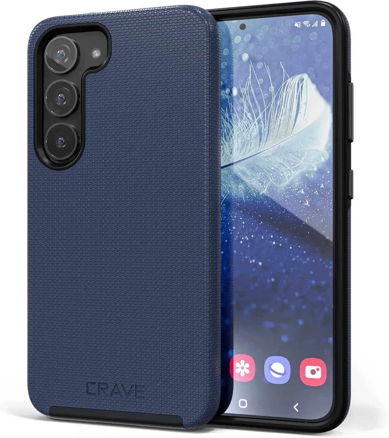 Crave Dual Guard for Samsung Galaxy S23 Case, Shockproof Protection Dual Layer Case for Samsung Galaxy S23 - Navy