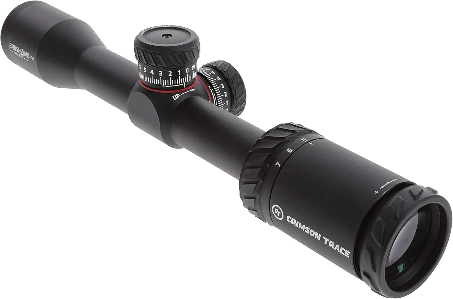 Crimson Trace Brushline Pro Riflescope with Lightweight Solid Construction, Scope Caps and Lens Cloth for Hunting, Shooting and Outdoor