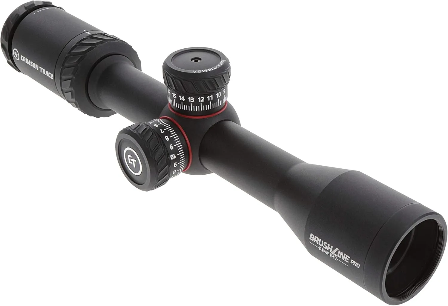 Crimson Trace Brushline Pro Riflescope with Lightweight Solid Construction, Scope Caps and Lens Cloth for Hunting, Shooting and Outdoor