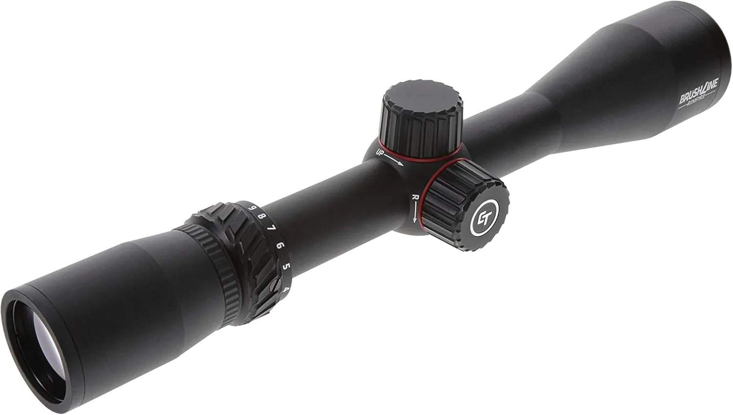 Crimson Trace Brushline Riflescope with Lightweight Solid Construction, Scope Caps and Lens Cloth for Hunting, Shooting and Outdoor
