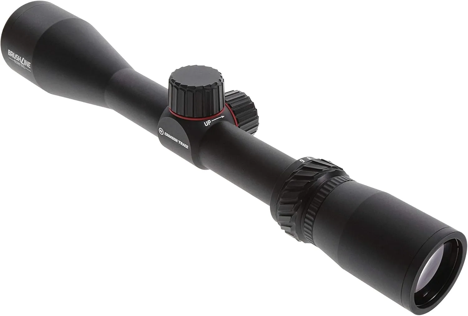 Crimson Trace Brushline Riflescope with Lightweight Solid Construction, Scope Caps and Lens Cloth for Hunting, Shooting and Outdoor