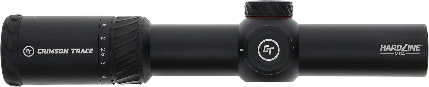 Crimson Trace Hardline Pro LPVO MOA 1-6x24 34mm Tube with Solid Construction and Scope Caps Ideal for Hunting, Shooting, Tactical and Outdoor