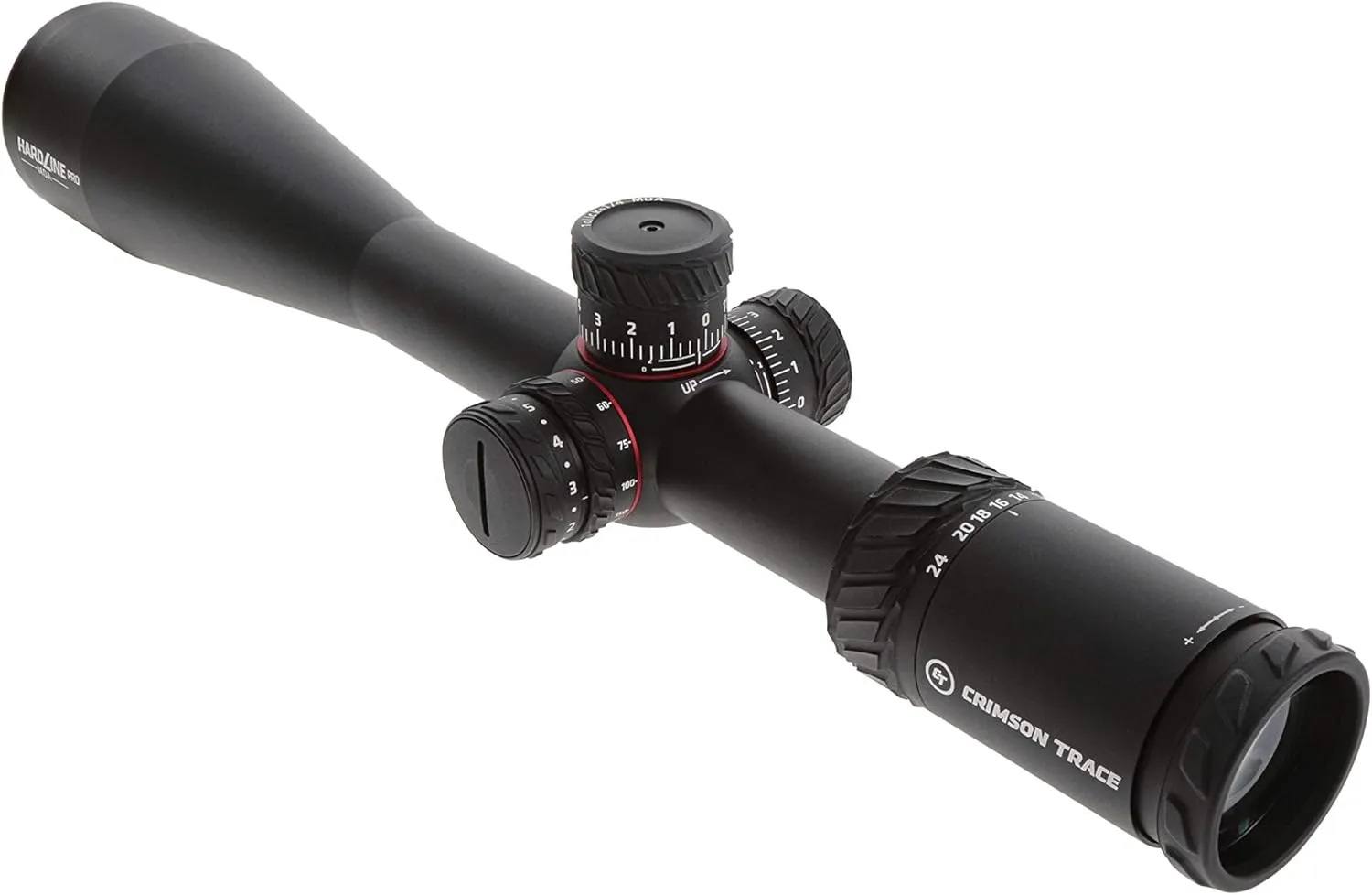 Crimson Trace Hardline Pro Riflescope with Lightweight Solid Construction, Scope Caps and Lens Cloth for Hunting, Shooting, Tactical and Outdoor