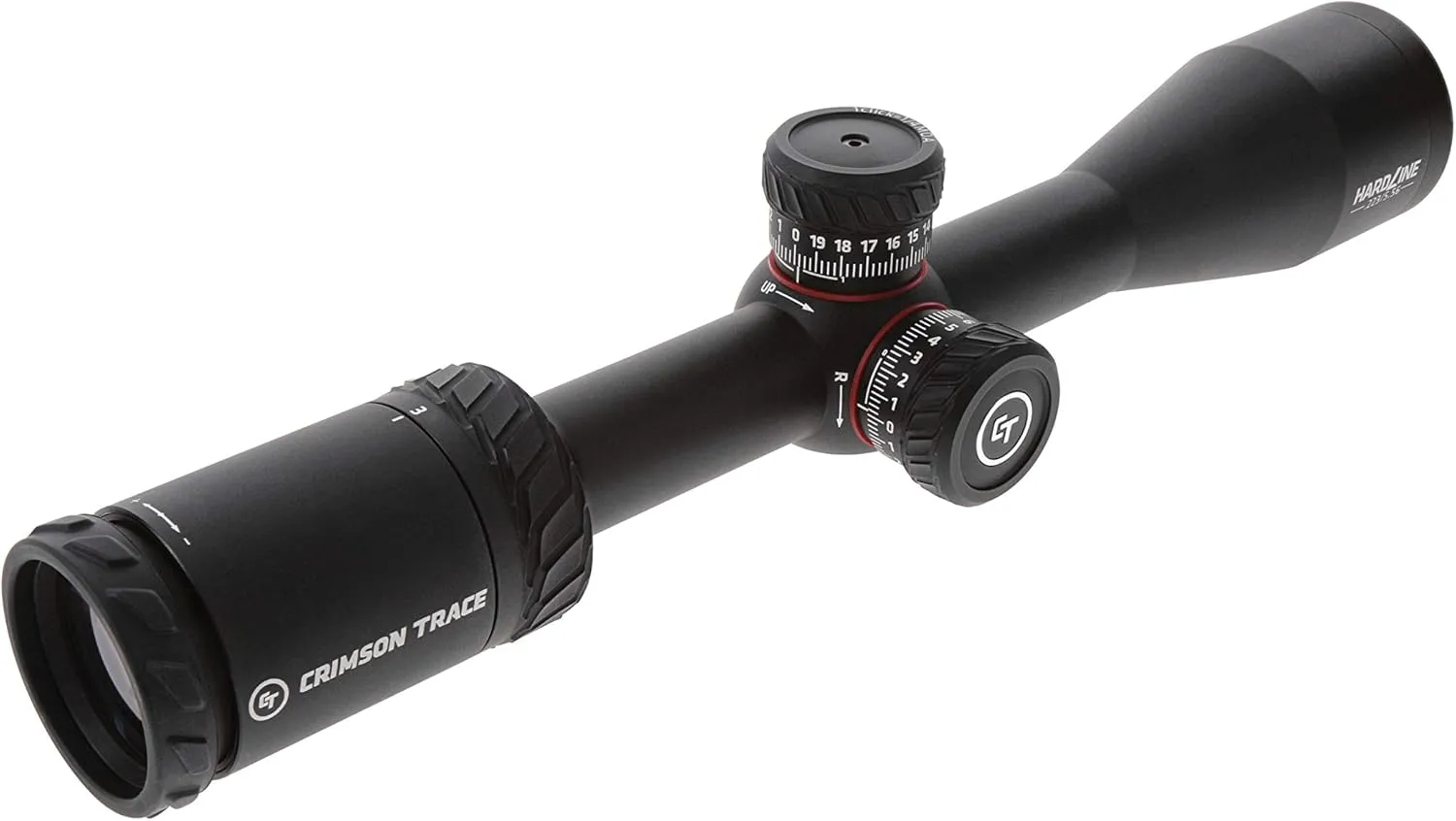 Crimson Trace Hardline Riflescope with Lightweight Solid Construction, Scope Caps and Lens Cloth for Hunting, Shooting, Tactical and Outdoor