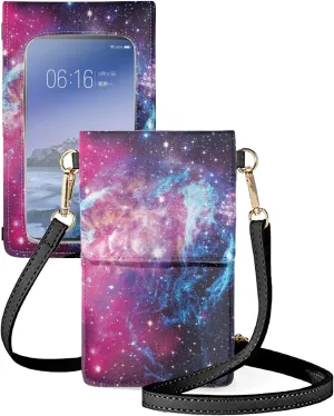 Crossbody Phone Bag for Women Shoulder Bags PU Leather Money Cash Manager Touch Screen Bags with Card Slots