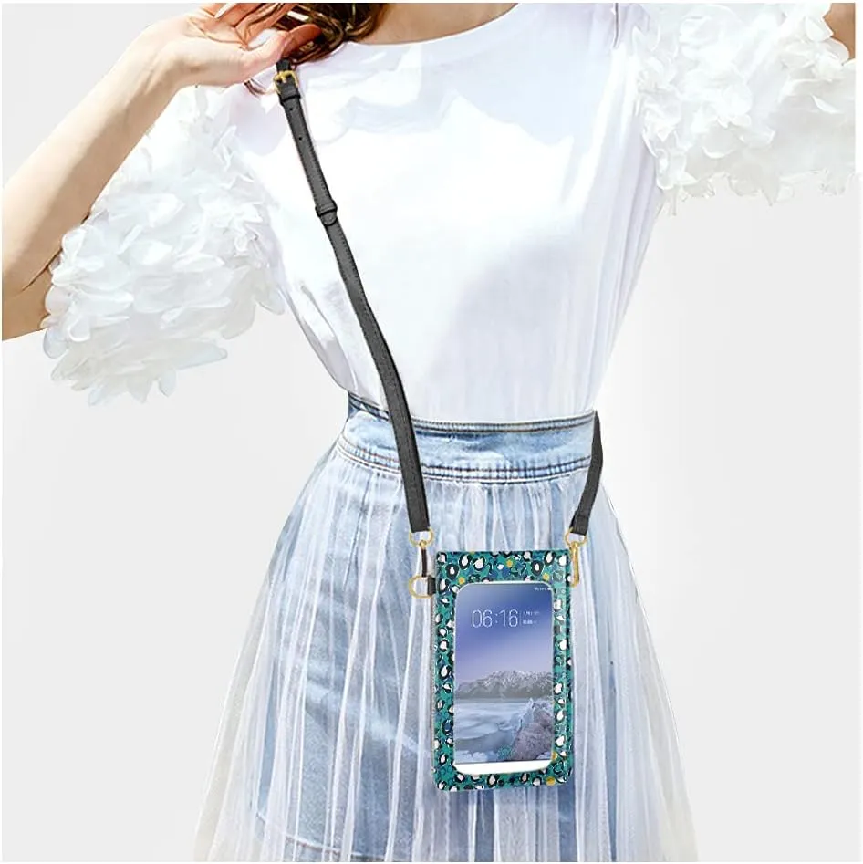 Crossbody Phone Bag for Women Shoulder Bags PU Leather Money Cash Manager Touch Screen Bags with Card Slots