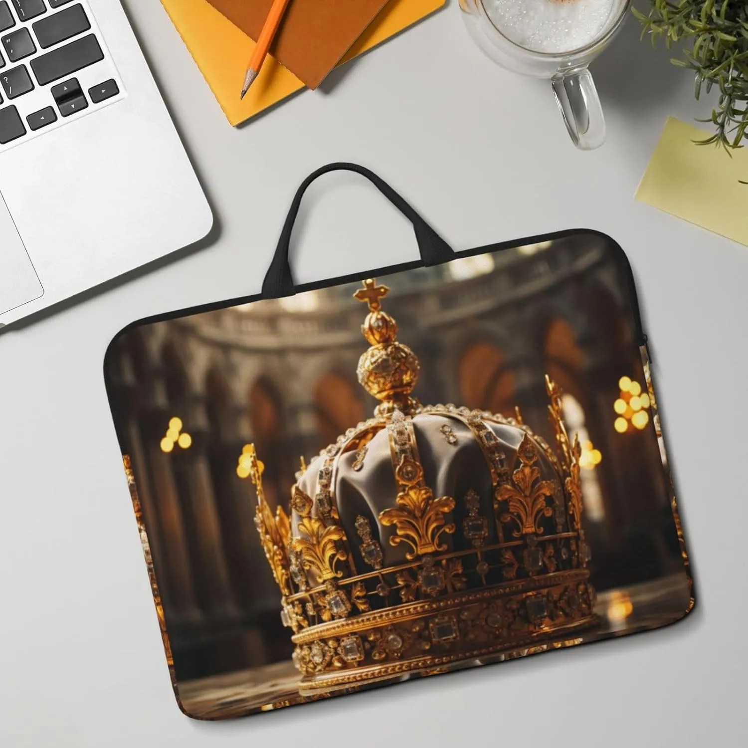 Crown 14 Inch Laptop Case, Water-Resistant and Shockproof Computer Cases for Laptopsï¼ŒSuitable for Daily Travel