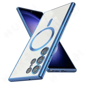 Crystal Clear Silicone Magsafe Plating Case For Samsung Galaxy With Enhanced Drop Protection