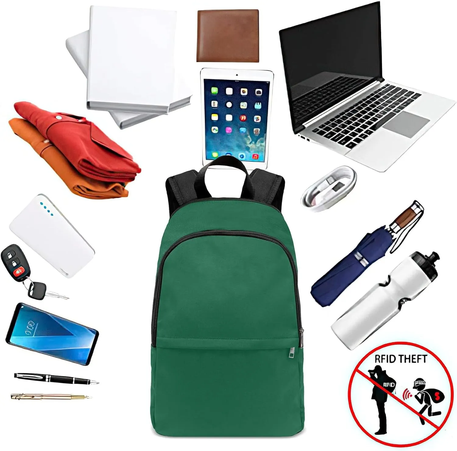 Custom Ballet Dancer Blue Butterfly School Backpack Multipurpose Casual Bag Personalized with Name Waterproof Sport Daypack Travel Man Woman Bags