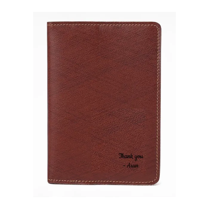 Custom Genuine Leather Passport holder 01