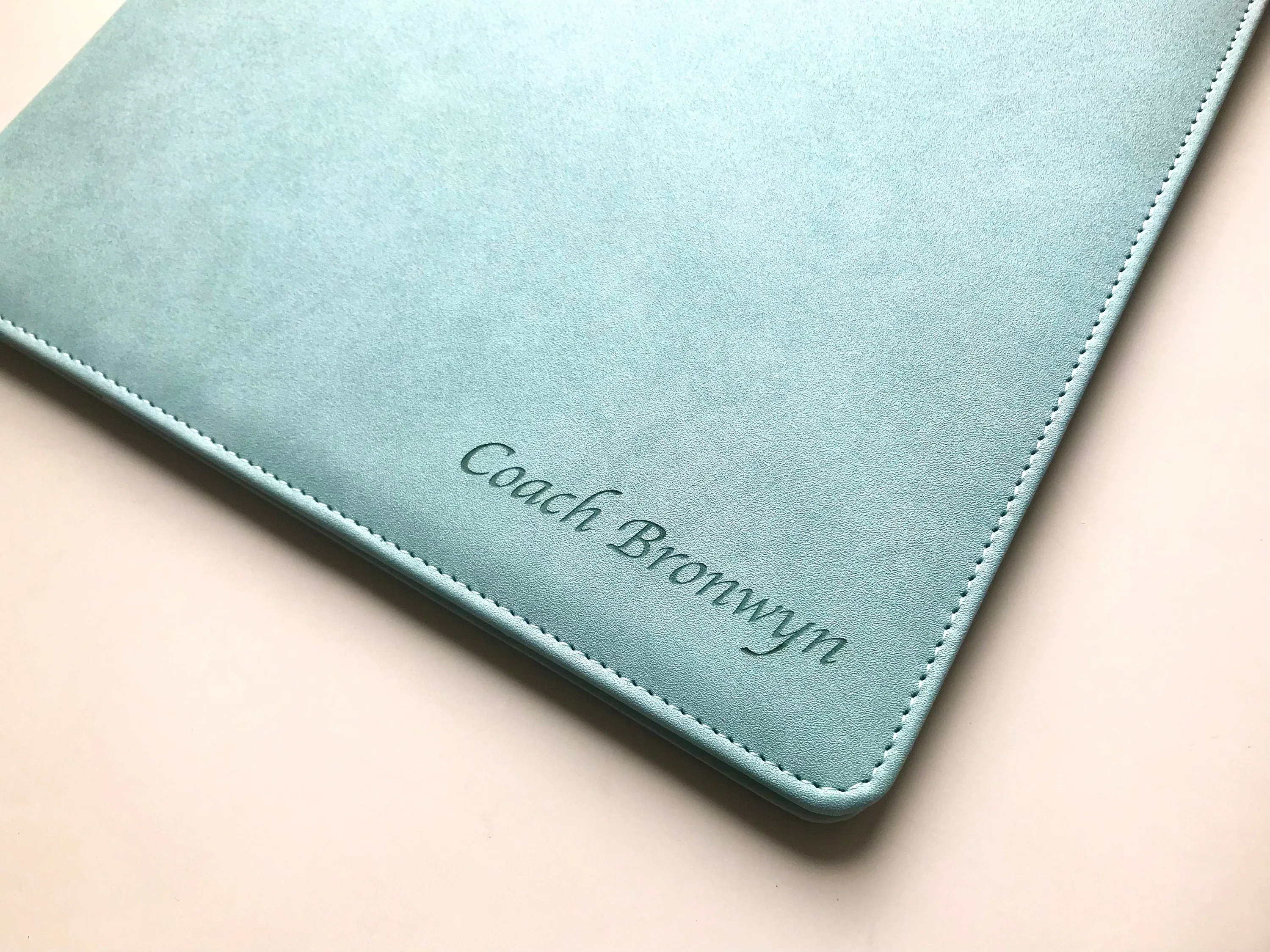 Custom Leather Portfolio, Vegan Leather Clipboard with Personalised Engraving, Fits for A4/ Legal paper, Document Holder, School/Office Gift