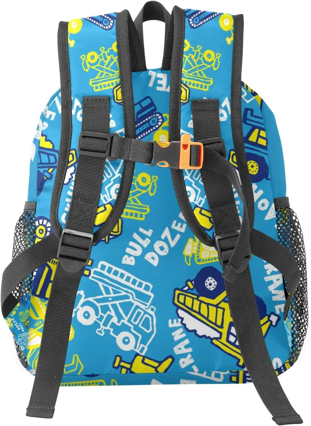 Cute Bulldozer Car Truck Personalized School Backpack for Kid-Boy/Girl Toddler Daypack Kindergarten Travel Bookbag