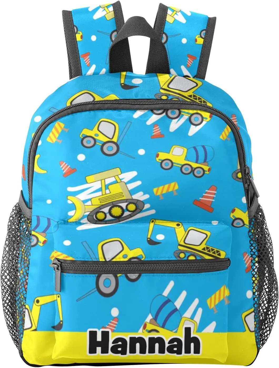 Cute Car Cartoon Personalized School Backpack for Kid-Boy/Girl Toddler Daypack Kindergarten Travel Bookbag