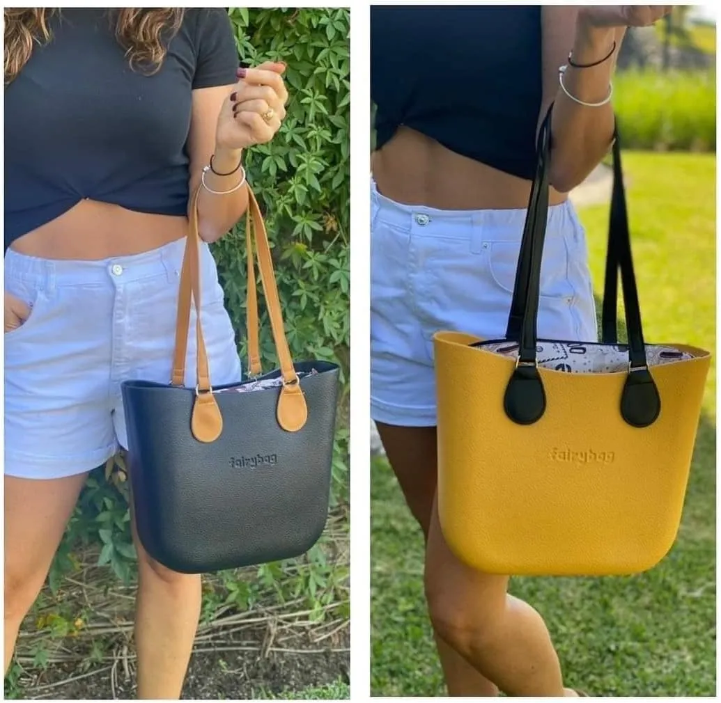 Cute Rubber Tote Bag for Women, Small EVA Foam Handbag with Zipper Organizer Insert for Work Beach Travel Pool