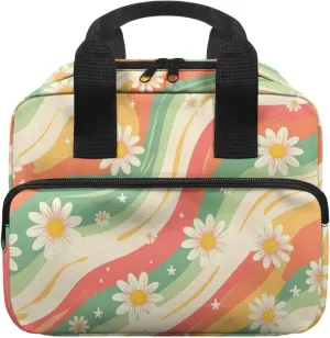 Daisy Large Bible Cases Lightweight Bible Cover with Handles Bible Cover Case for Women Stylish Bible Carrying Case Bible Tote Bag FOR Worship Church Bag
