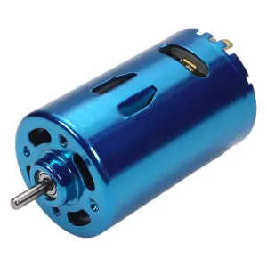 DC Motor 24V 30000RPM 2.5A Micro Motor Electric Motor Round Shaft for RC Boat DIY Airplane Toys Model DIY Hobby, 1 Pcs, Blue, (Bettomshin)