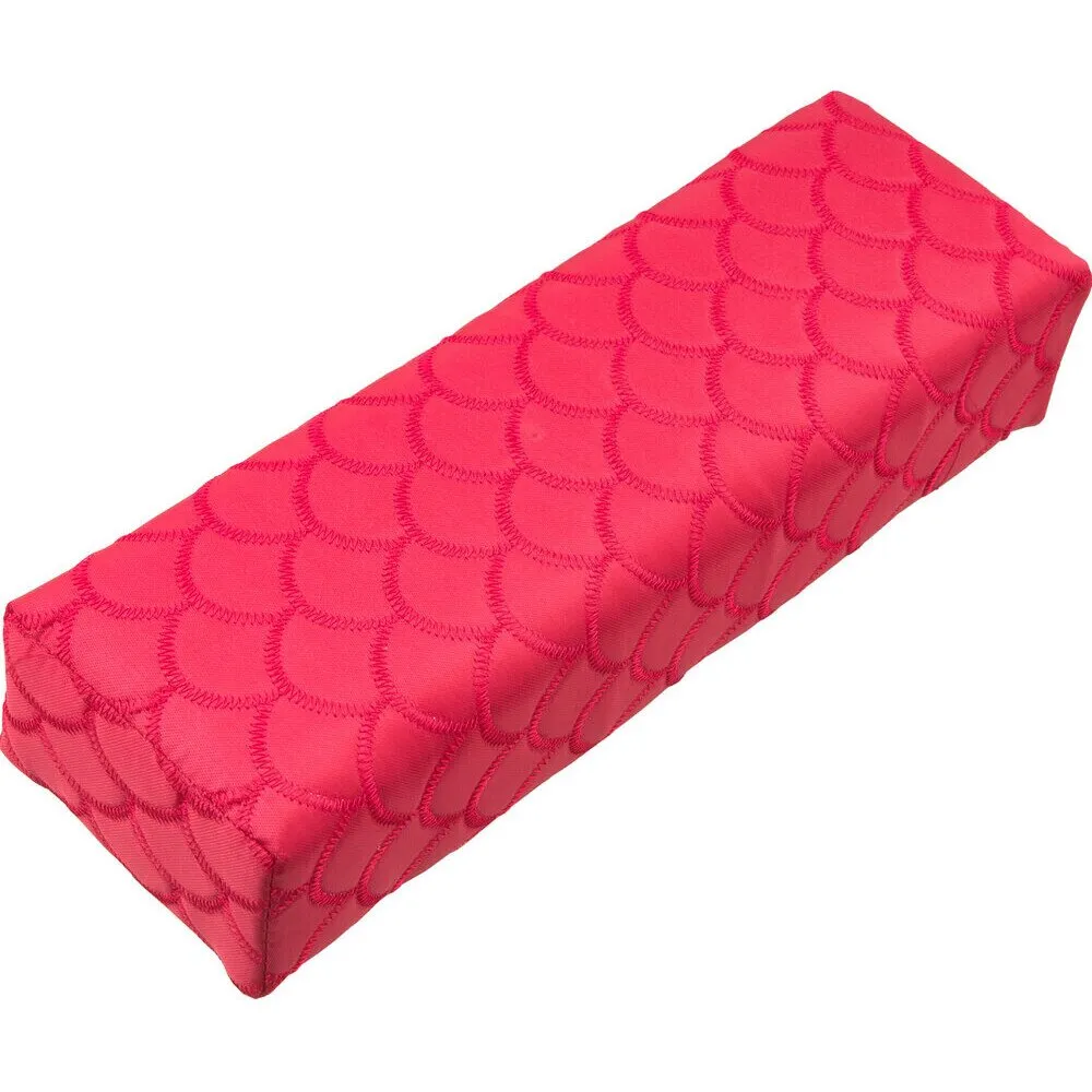 Deluxe Manicure Mat Cushion Set - Stylish &amp; Elegant Mat &amp; Pillow - Red