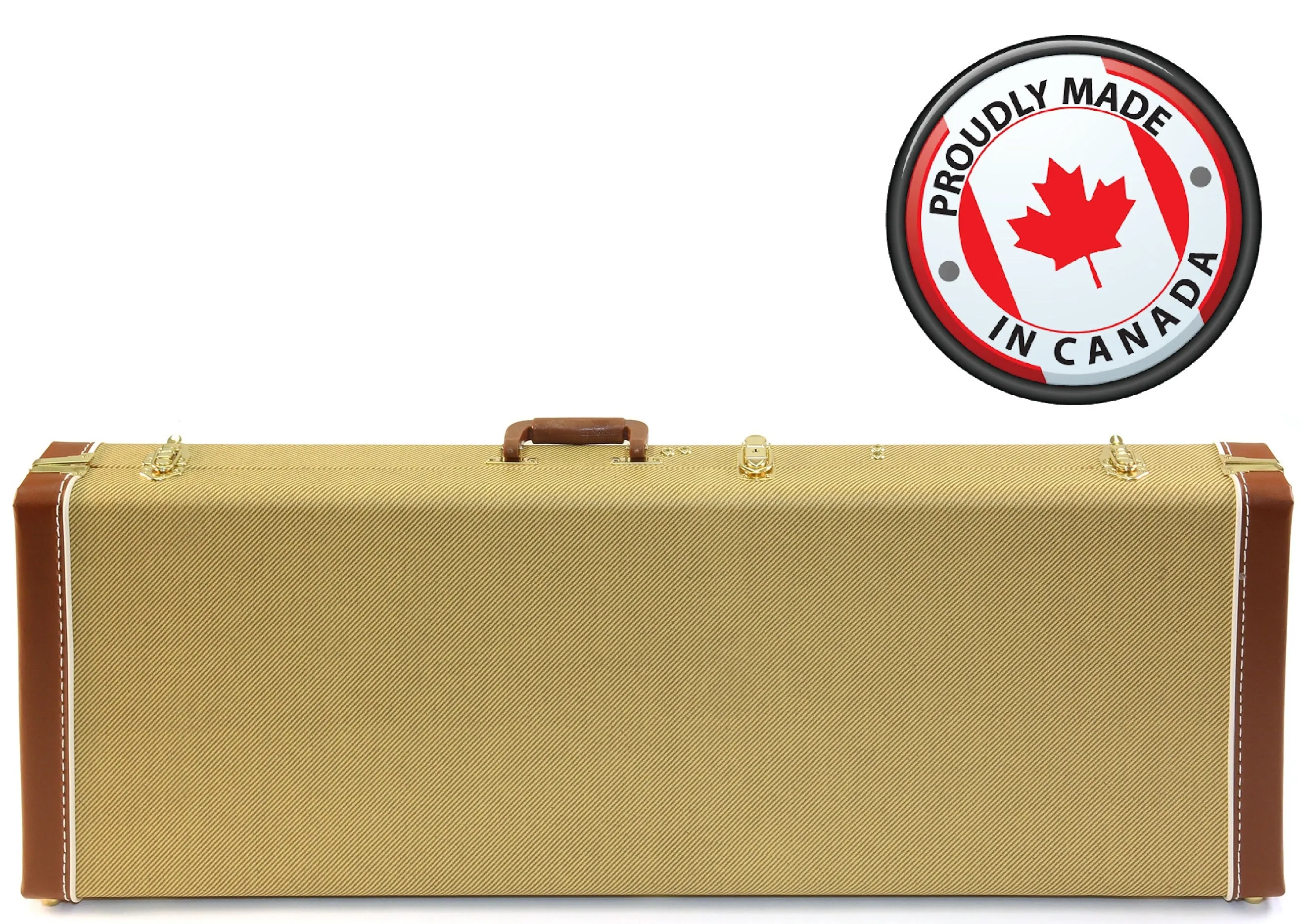 Deluxe Tweed Hardshell Rectangle Bass Guitar Case Model 231TW (Made In Canada)