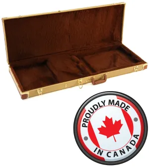Deluxe Tweed Hardshell Rectangle Bass Guitar Case Model 231TW (Made In Canada)