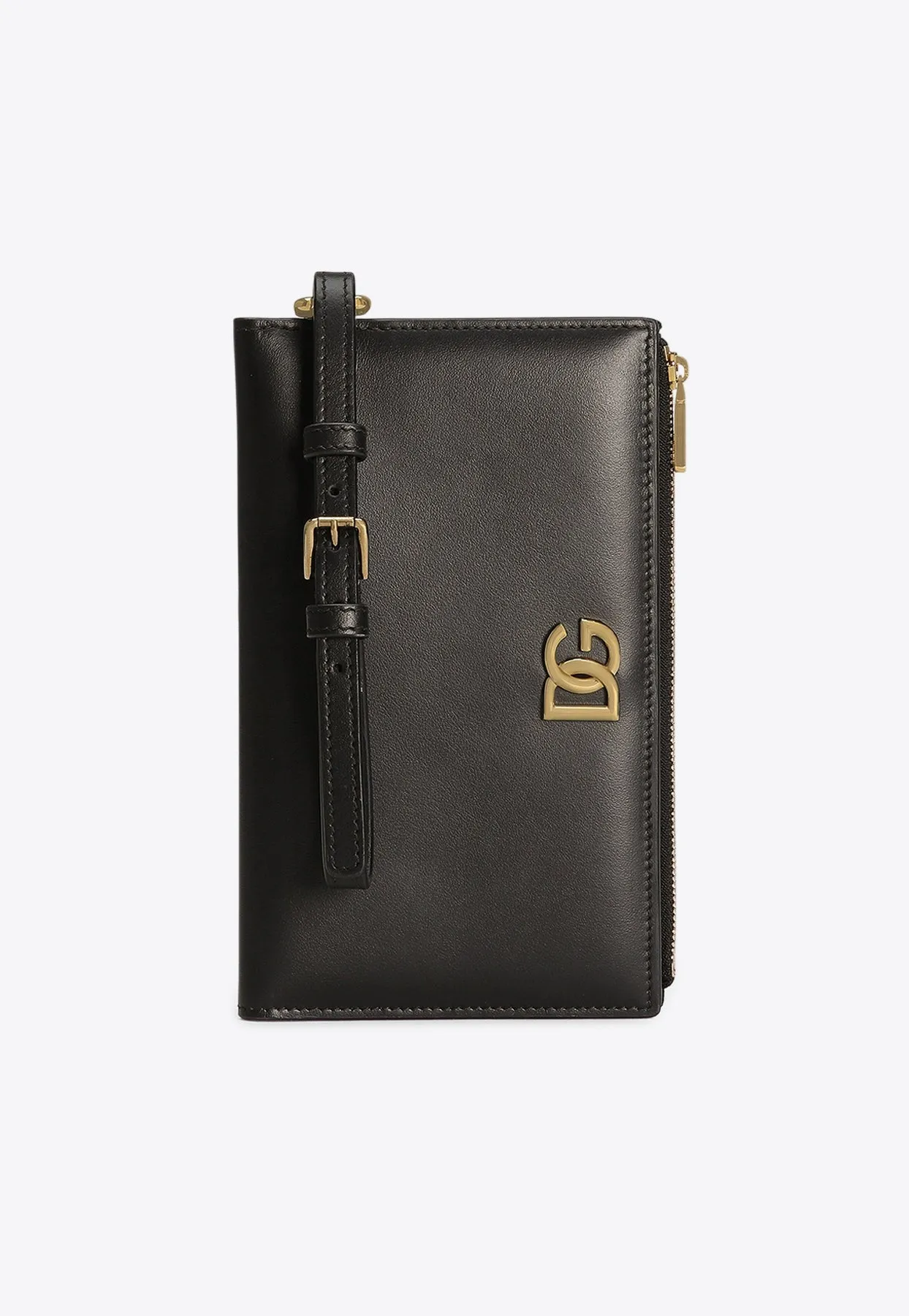 DG Logo Passport Holder in Calf Leather