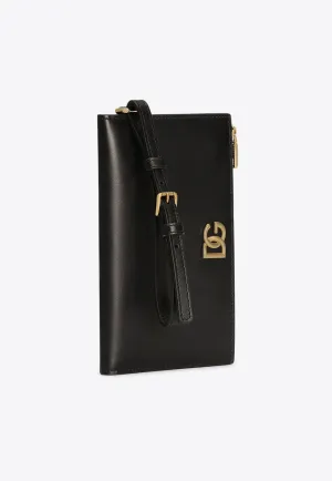 DG Logo Passport Holder in Calf Leather