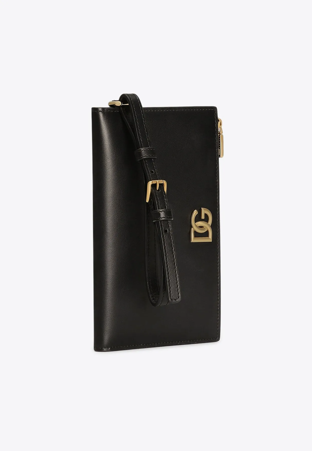 DG Logo Passport Holder in Calf Leather