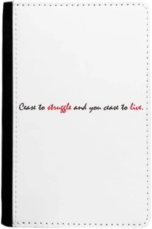 DIYthinker Quote Cease To Struggle And You Cease To Live Passport Holder Notecase Burse Wallet Cover Card Purse