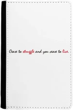 DIYthinker Quote Cease To Struggle And You Cease To Live Passport Holder Notecase Burse Wallet Cover Card Purse