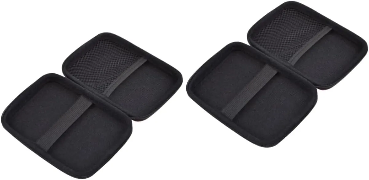DOITOOL 2pcs Storage Bag Headset Stand Electronic Accessory Bag Holder Shockproof Bag Manager Portable