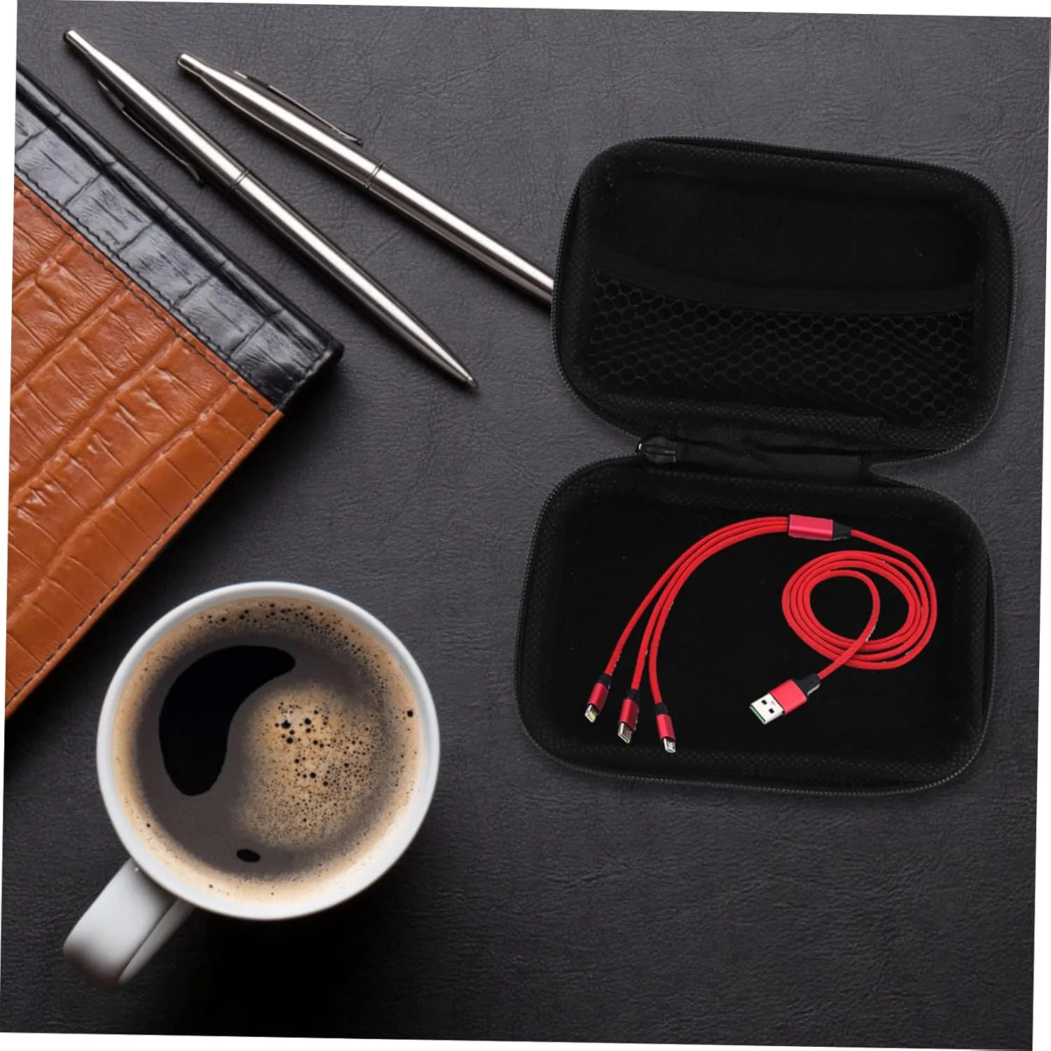 DOITOOL Travel Cable Organizer Pouch Travel Electronics Case 2pcs Storage Box Portable Cable Storage Bag Cable Organizer Bag Earphone Travel Cable Manager