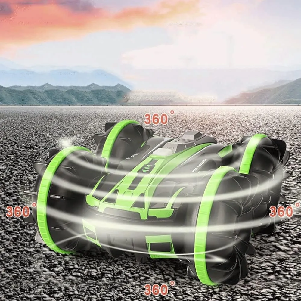 Double-Sided Driving Amphibious Stunt RC Truck,360 Degree Rotating Drift Rc Car,4WD High-Speed Off-Road Climbing RC Vehicle,Electric Toy Racing Car,Gift for Children