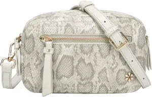 Dual zipper Cross body Shoulder bag with 2 shoulder straps- PU Vegan leather