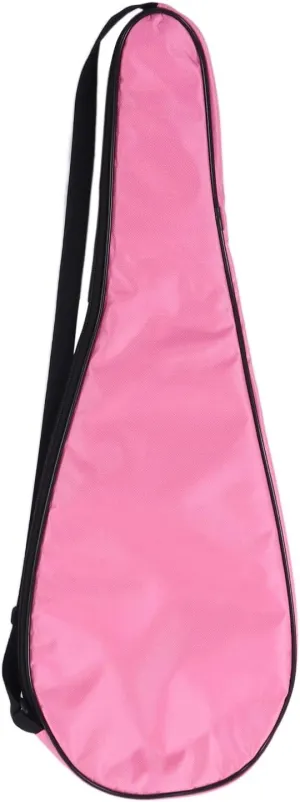 E Squash Racket Case Lightweight Padded Racket Carrying Bag with Shoulder Strap Pink