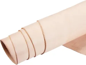 ELW Vegetable Tanned Leather 8-9 Oz. (3.2-3.6mm) Thickness | Pre-Cut 12"x24" | Tooling Leather Cowhide - Full Grain Leather Good for Crafting, Saddlery, Home Decor, Holsters, Knife Sheaths, Stamping
