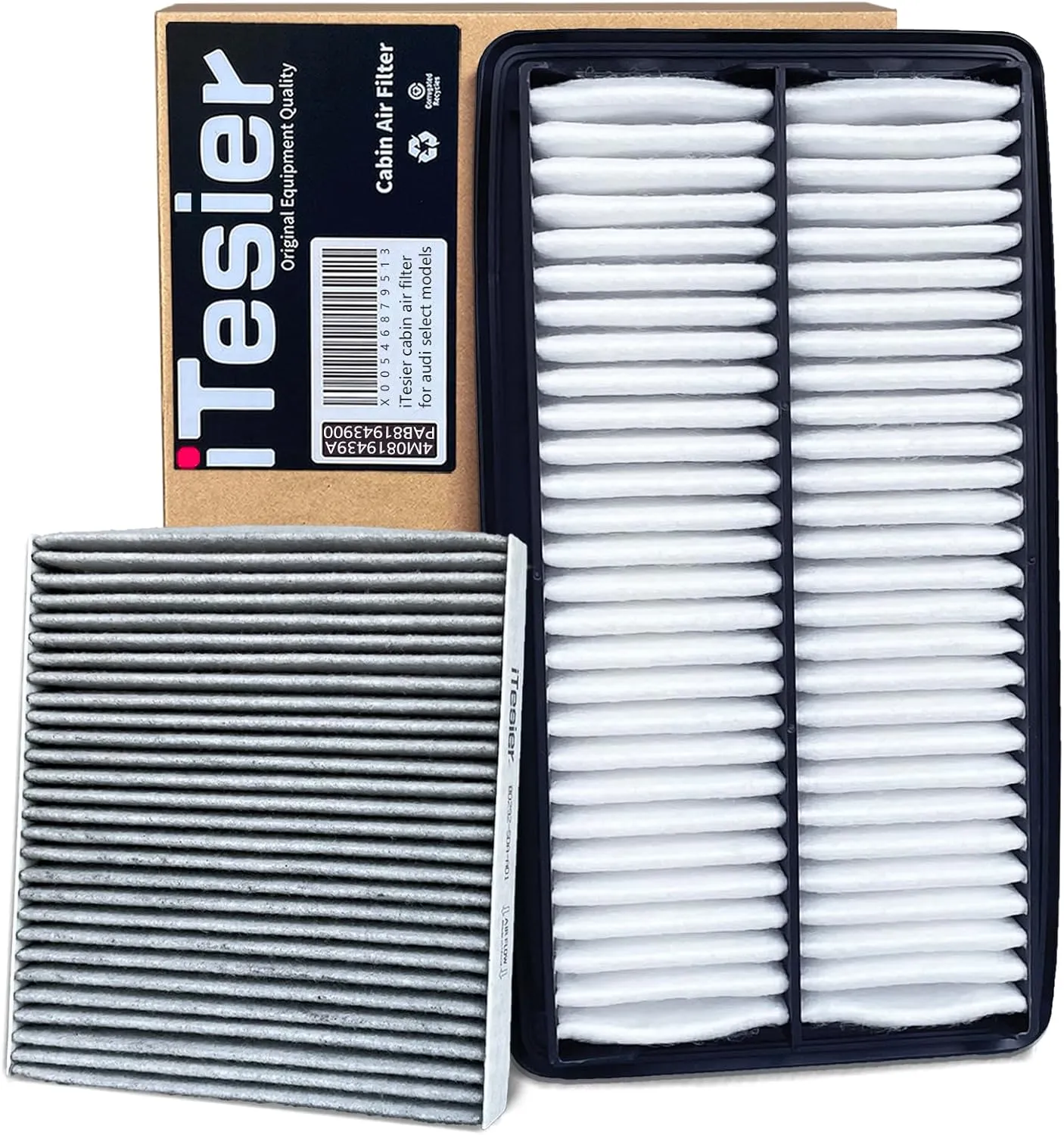 Engine Cabin Air Filter kit for Pilot (2016-2022), Ridgeline (2017-2025), Passport (2019-2025), MDX 3.0L/3.5L (2016-2020), Replaces 17220-5J6-A10, 80292-SDA-A01
