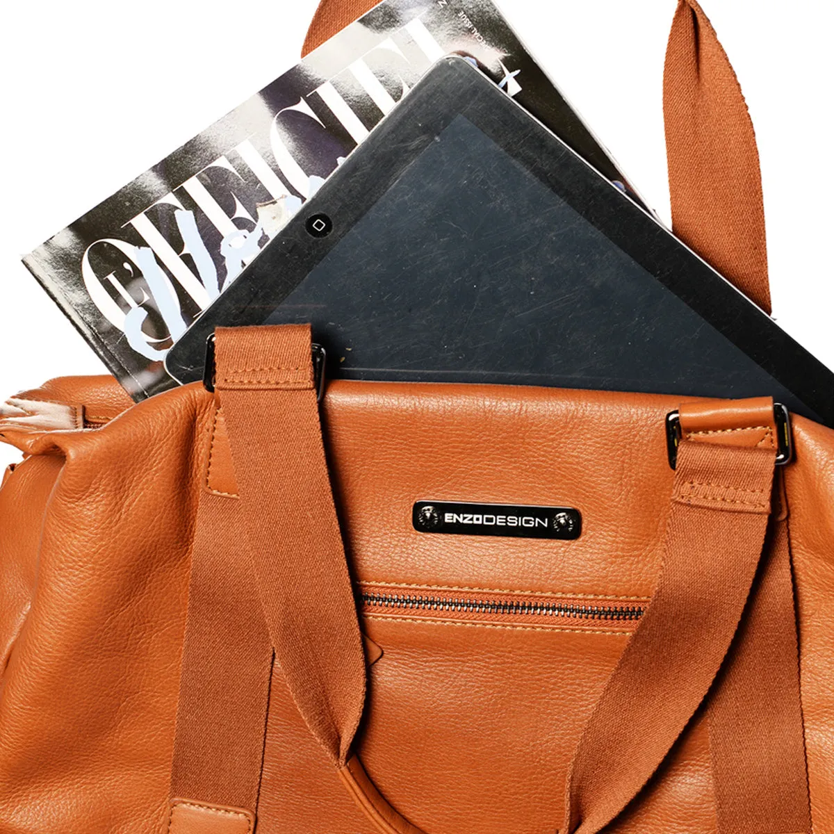 EnzoDesign Top Quality CowNappa Leather Tote Bag