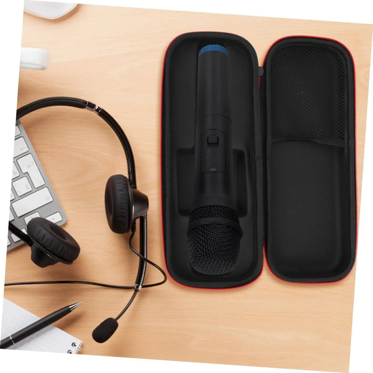 ERINGOGO 3pcs Microphone Storage Bag Carry Case Lightweight Portable Protect Your Mic