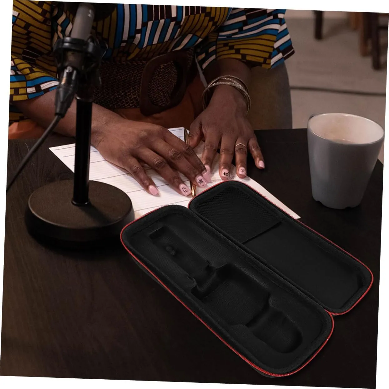 ERINGOGO 3pcs Microphone Storage Bag Carry Case Lightweight Portable Protect Your Mic