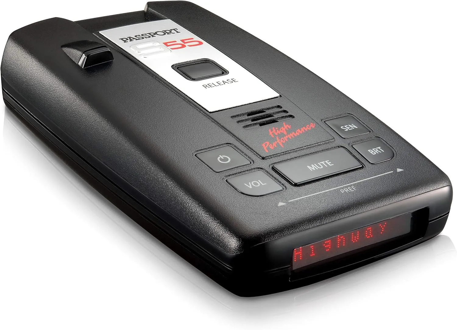 Escort Passport S55 High Performance Pro Radar and Laser Detector with Dsp (High-Intensity Red Display) (Renewed)
