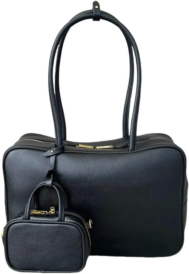 EvaLuLu Genuine Leather Women Tote Bag Designer Shoulder Bag